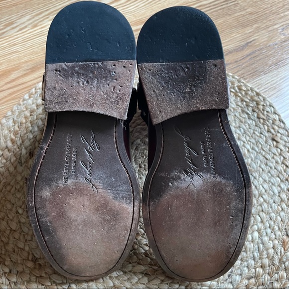 Frye Women’s Phillip Harness Short Boots in Burnt Red Size 5.5 - Picture 11 of 11